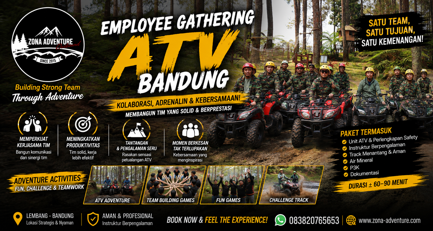 EMPLOYEE GATHERING ATV BANDUNG: PETUALANGAN MENANTANG PEMACU KEKOMPAKAN TIM
