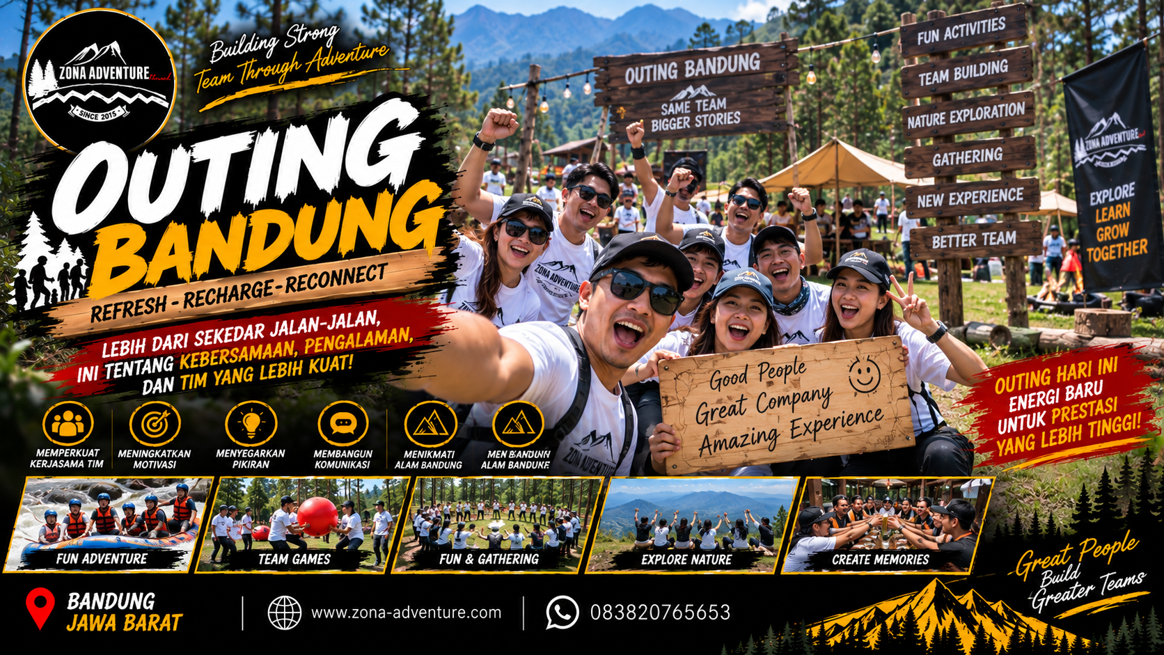 OUTING BANDUNG - PAKET OUTING KANTOR & COMPANY OUTING PALING SERU DI CIKOLE LEMBANG