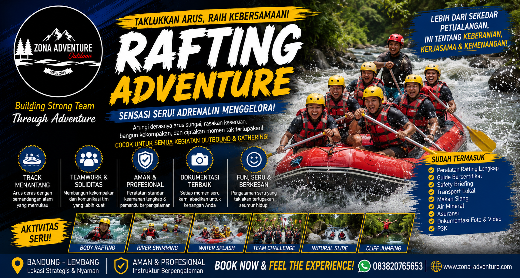 RAFTING BANDUNG: SENSASI ADRENALIN MENAKLUKKAN DERASNYA ARUS SUNGAI