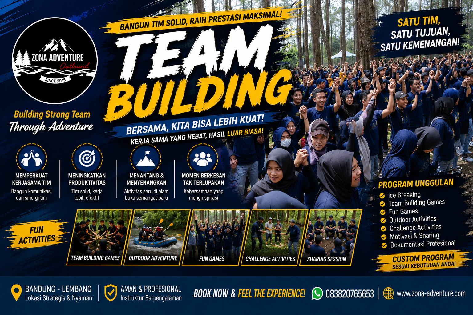 TEAM BUILDING: FORMULA RAHASIA UNTUK MENCIPTAKAN TIM KERJA TANGGUH DAN SOLID