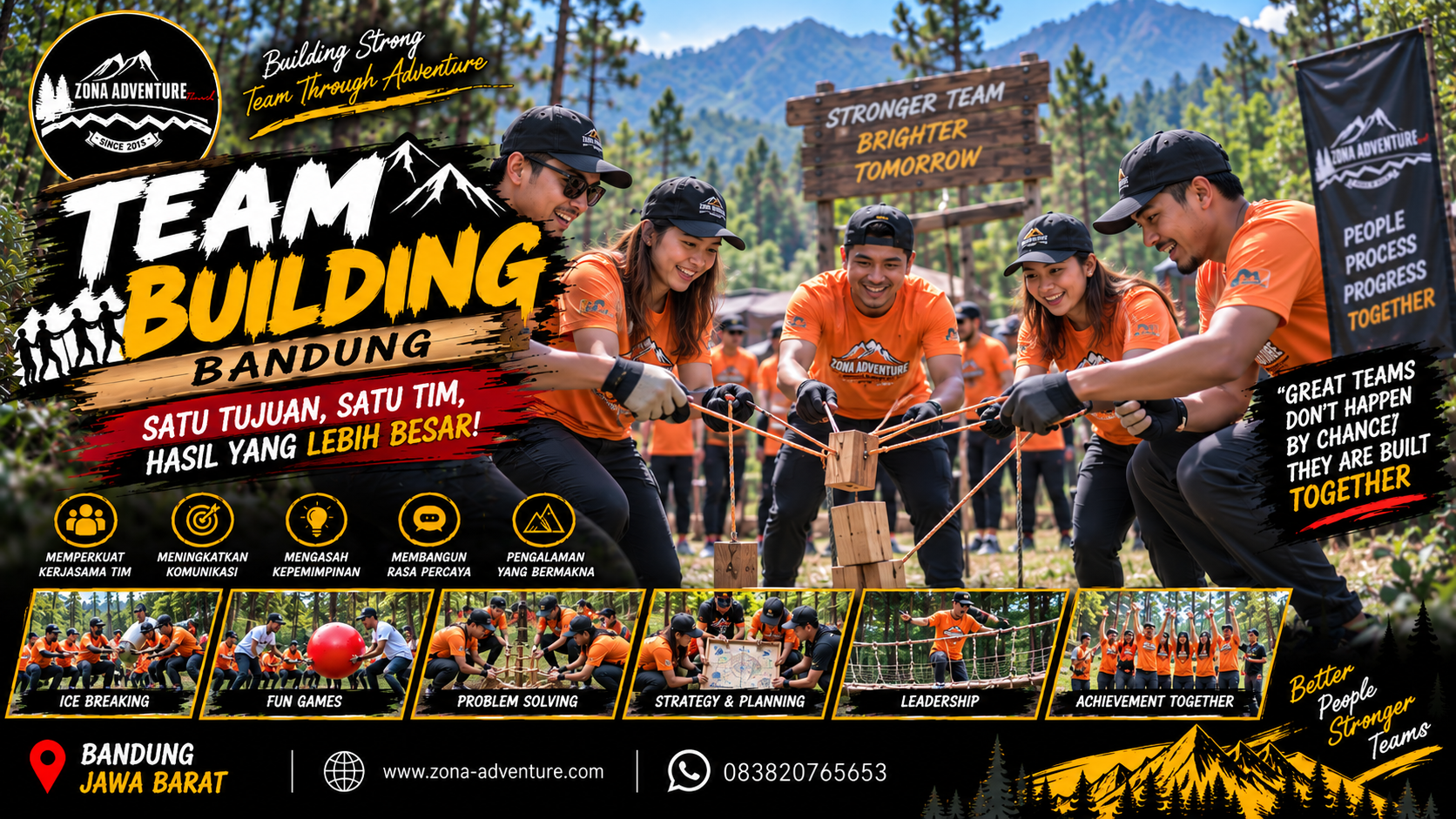 TEAM BUILDING BANDUNG - PAKET TEAM BUILDING TERBAIK DI CIKOLE LEMBANG UNTUK PERUSAHAAN